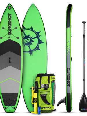 Slingshot Crossbreed Airtech 11' (Green) Inflatable Stand-Up Paddle Board 2022