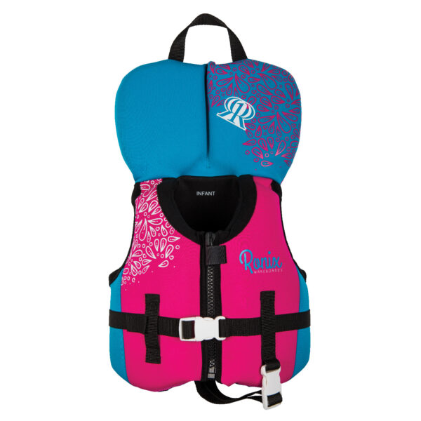 Ronix August Girl's (Pink/Blue) Infant/Toddler Life Jacket Up To 30LBS