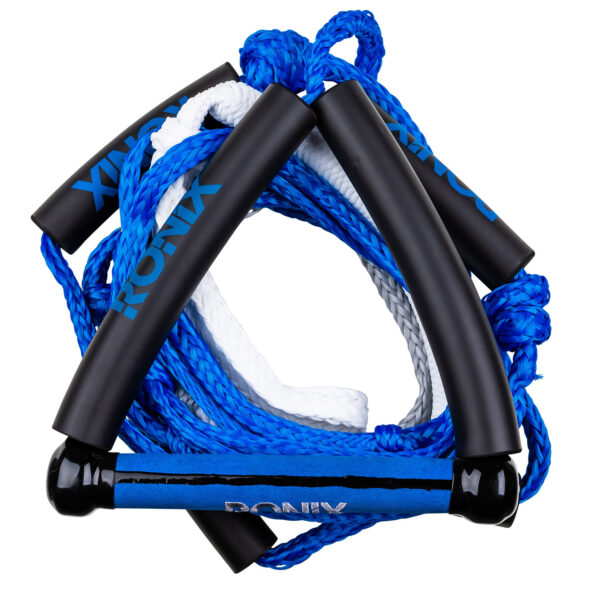 Ronix Bungee Wakesurf Rope w/ 10" Handle (Blue/Silver)