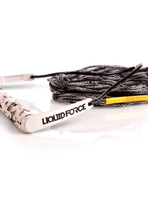 Liquid Force Team w/ H-Braid [White] 70' Wakeboard Rope & Handle Combo