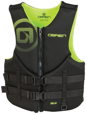 O'Brien Traditional (Black/Lime) Life Jacket