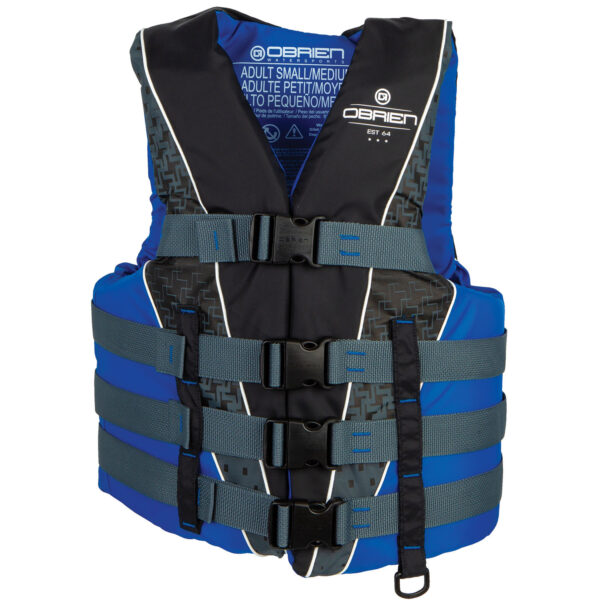 O'Brien 4-Belt Sport Nylon Life Jacket (Blue)