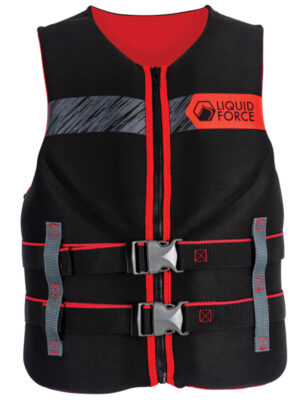 Liquid Force Hinge Classic [Black/Red] CGA Life Jacket 2026