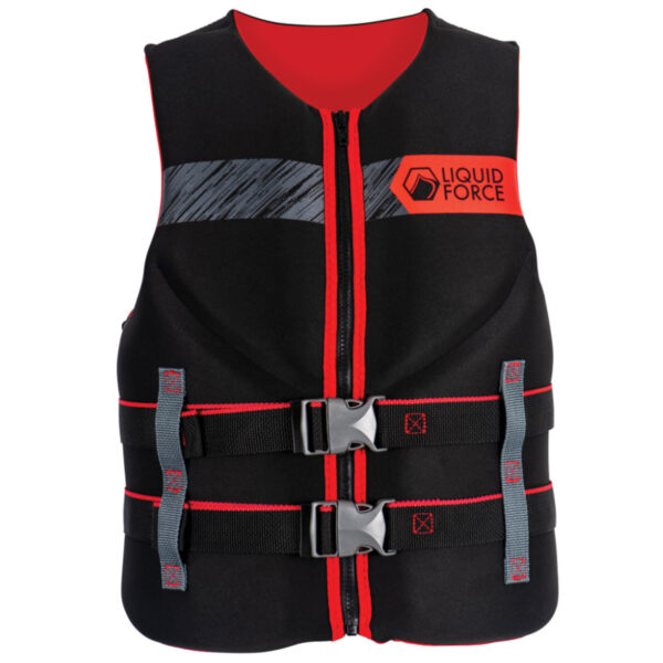 Liquid Force Hinge Classic [Black/Red] CGA Life Jacket 2026