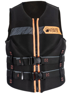 Liquid Force Hinge Classic Women's Life Jacket [Black/Coral]