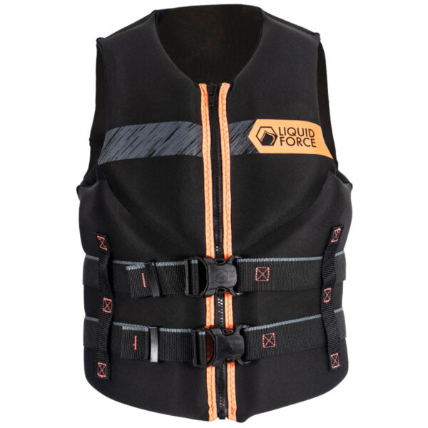 Liquid Force Hinge Classic Women's Life Jacket [Black/Coral]