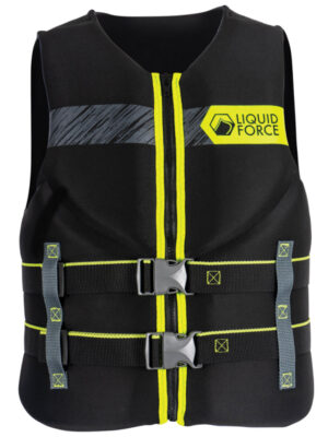 Liquid Force Hinge Classic [Black/Green] CGA Life Jacket 2026