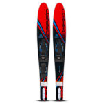 O'Brien Vortex Combo Water Skis 65.5" Red w/ X-7 & RT