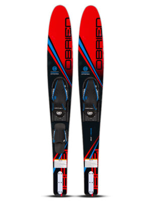 O'Brien Vortex Combo Water Skis 65.5" Red w/ X-7 & RT