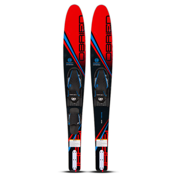 O'Brien Vortex Combo Water Skis 65.5" Red w/ X-7 & RT