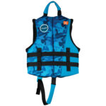 Ronix Top Grom (Blue Camo) Boy's Child Life Jacket 30-50LBS