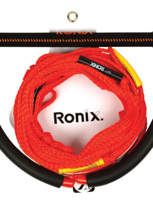 Ronix Kid's Combo 14" Hide Grip w/ 55' 4-Section PE Rope (Orange) Kid's Wakeboard Rope & Handle Combo