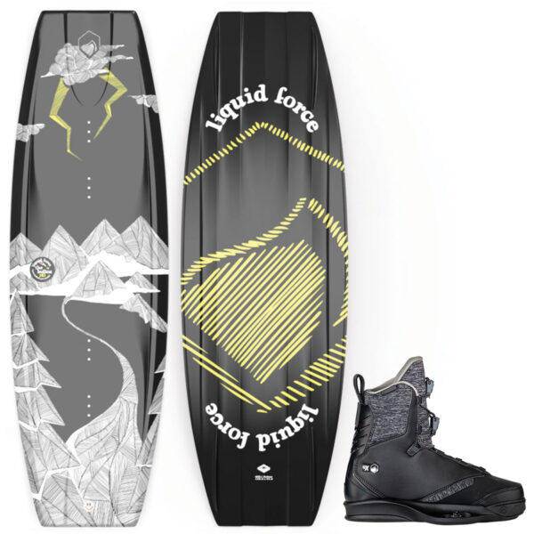Liquid Force Bullox Wakeboard Package w/ TAO 6X Bindings 2024
