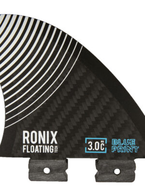 Ronix 3.0 Inch Floating Button Center Surf Fin Carbon