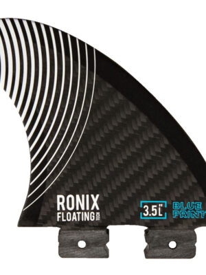 Ronix 3.5 Inch Floating Button Left Surf Fin Carbon