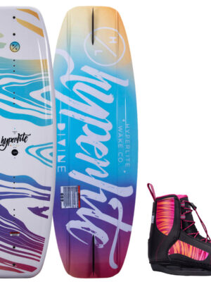 Hyperlite Girl's Divine Jr Wakeboard Package w/ Jinx Bindings 2023
