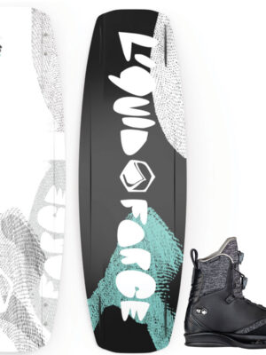 Liquid Force FLX Cable Wakeboard Package w/ TAO 6X Black Bindings 2024