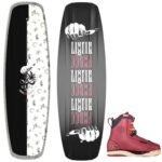 Liquid Force Virago Women's Wakeboard Package w/ Vale 4D Bindings 2024