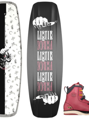 Liquid Force Virago Women's Wakeboard Package w/ Vale 4D Bindings 2024