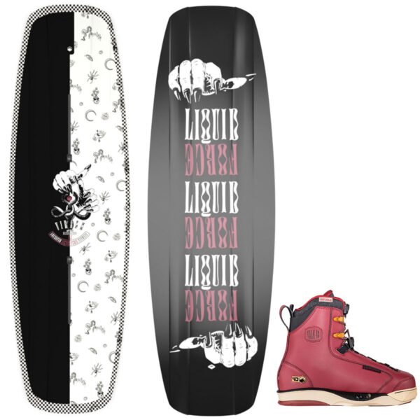 Liquid Force Virago Women's Wakeboard Package w/ Vale 4D Bindings 2024