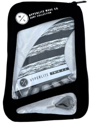 Hyperlite 4.6 Carbon Twin Fin Set w/Key
