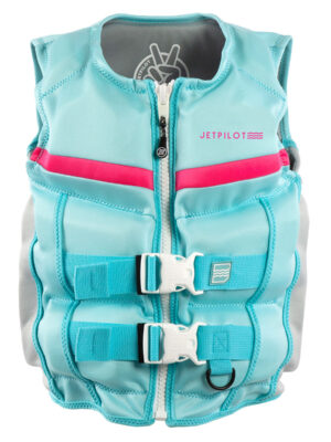 JetPilot Shaun Murray Youth Neoprene CGA Life Jacket (Light Blue) 2024