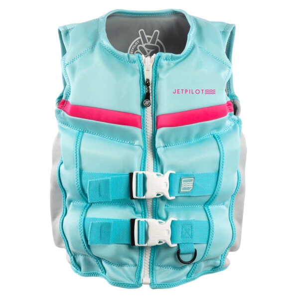 JetPilot Shaun Murray Youth Neoprene CGA Life Jacket (Light Blue) 2024