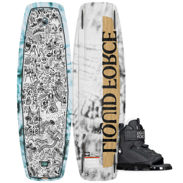Liquid Force Apex FS Cable Kid's Wakeboard Package w/ Rant Bindings 2025