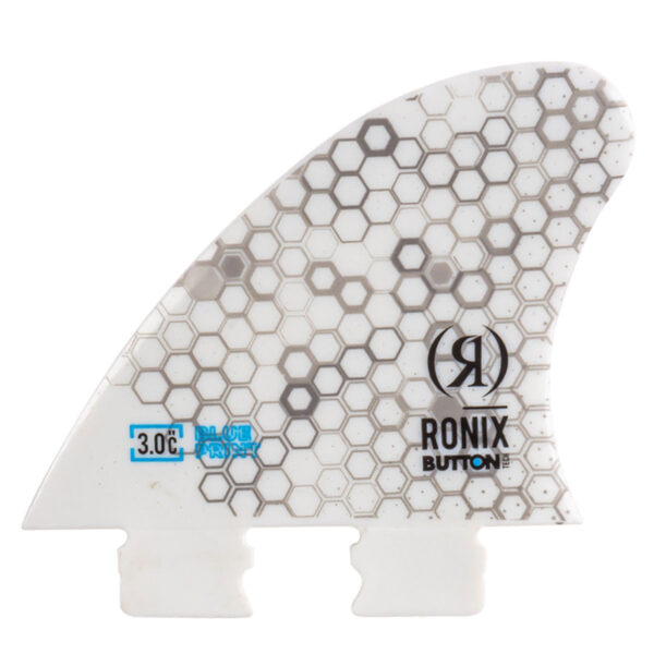 Ronix 3.0 in. Fiberglass Button - Blueprint - Center Surf Fin - White