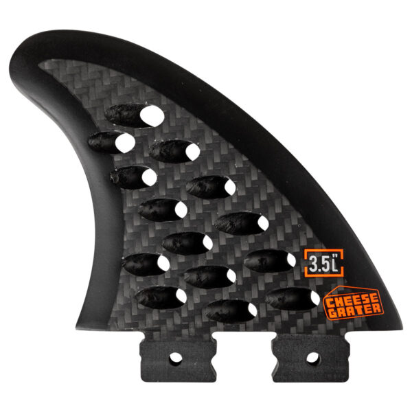 Ronix 3.5 in. Button - Cheese Grater - Left Surf Fin - Carbon