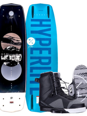 Hyperlite Sender Wakeboard Package w/ Team X Bindings 2025