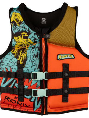 Ronix Vision Youth Life Jacket [Blue/Orange/Yellow] 50-90lbs