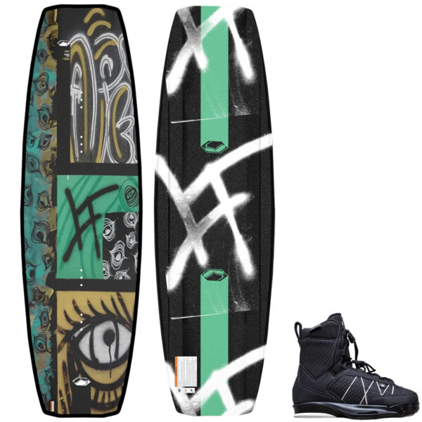 Liquid Force Apex Wakeboard Package w/ Tao 6X Bindings [Black] 2026