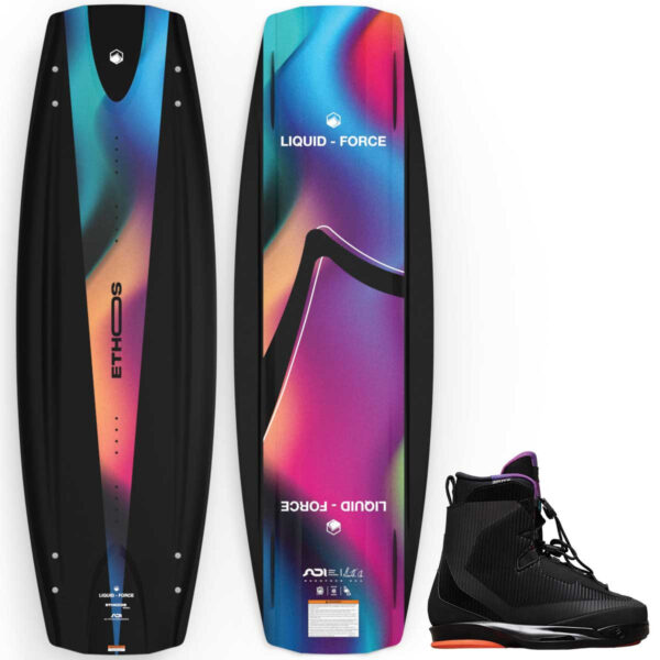 Liquid Force Ethos Wakeboard Package w/ Vertex 6X Bindings 2026