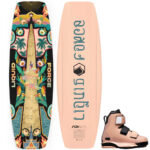 Liquid Force Holiday Women's Cable Wakeboard Package w/ Hook 6X Bindings [Coral] 2026