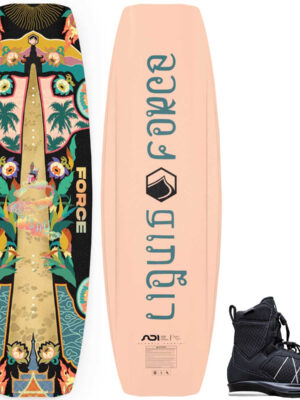 Liquid Force Holiday Women's Cable Wakeboard Package w/ Tao 6X Bindings [Black] 2026