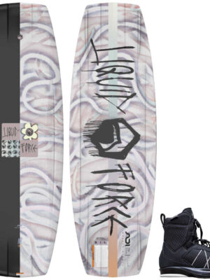 Liquid Force M.E. Women's Wakeboard Package w/ Tao 6X Bindings [Black]2026