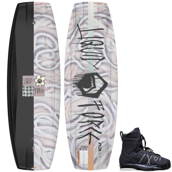 Liquid Force M.E. Women's Wakeboard Package w/ Tao 6X Bindings [Black]2026