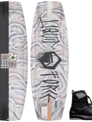 Liquid Force M.E. Women's Wakeboard Package w/ Transit 6X Bindings 2026