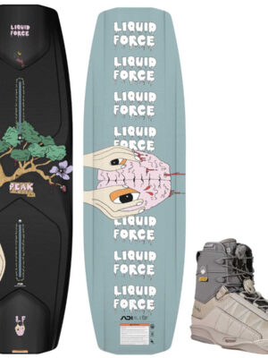 Liquid Force Peak Cable Wakeboard Package w/ Peak 4D Bindings 2026