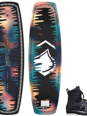 Liquid Force Press Wakeboard Package w/ Tao 6X Bindings [Black] 2026