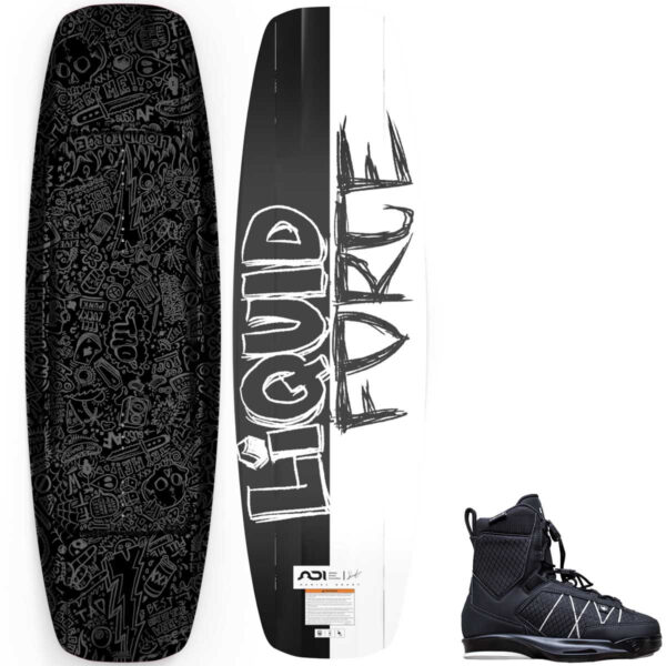 Liquid Force Tao Cable Wakeboard Package w/ Tao 6X Bindings [Black] 2026