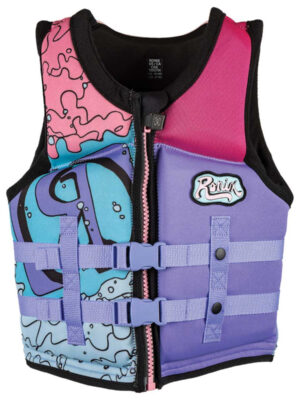 Ronix August Girl's CGA Life Jacket - Youth (50-90lbs) [Pink/Purple]