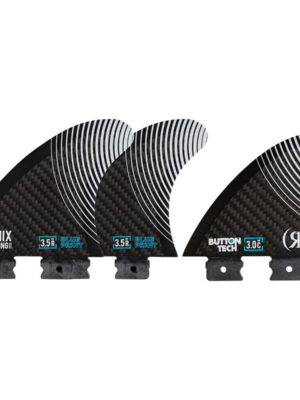 Ronix 3 Pack Floating Button Blueprint Surf Fins ( 2 - 3.5 in. Outer & 1 - 3.0 in. Center)