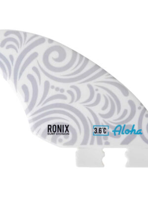 Ronix 3.6 in. Fiberglass Button - Aloha - Center Surf Fin [White]