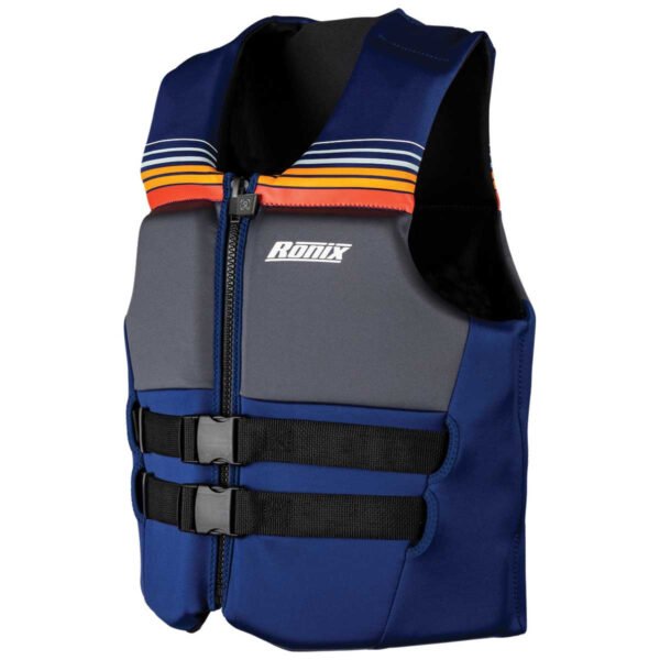 Ronix Realm Standard Fit CGA Life Jacket [Navy/Grey/Sunrise]