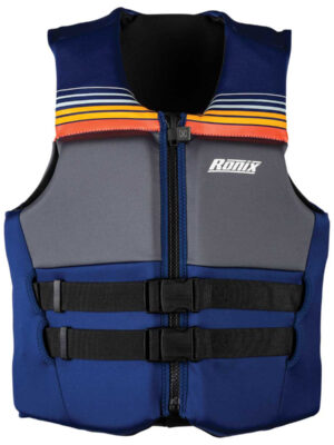 Ronix Realm Standard Fit CGA Life Jacket [Navy/Grey/Sunrise]