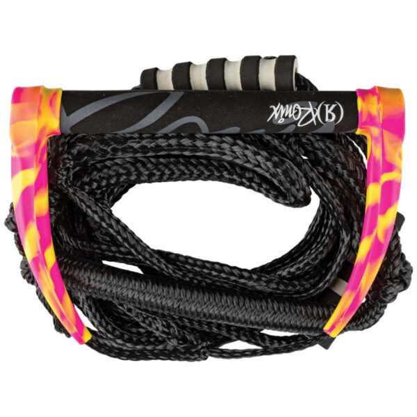 Ronix Silicone Bungee Wakesurf Rope & Handle Combo Surf 11 in. [Tropical Swirl]