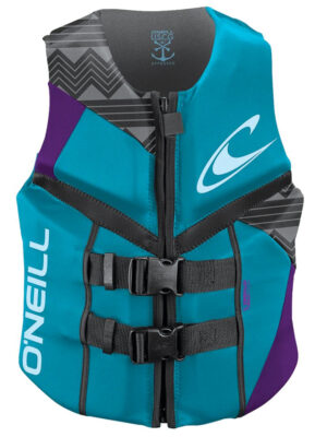 O'Neill Reactor (Turquoise/UV/Graphite) USCG Women's Life Jacket 2022