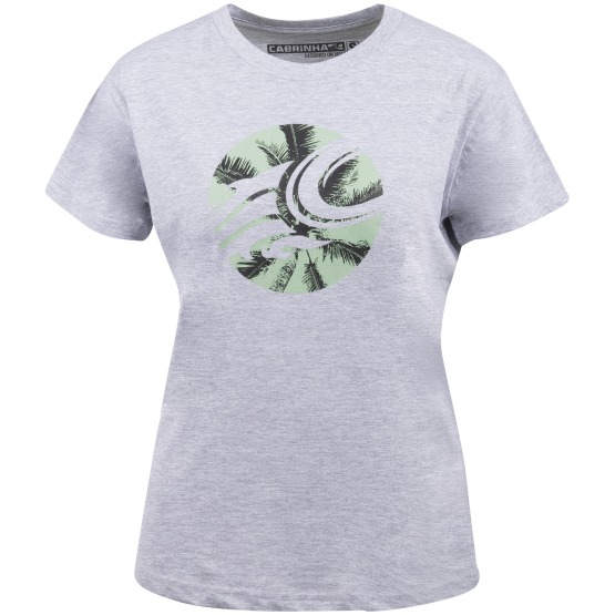 Womens T-Shirt Cabrinha Palm C Heather Grey